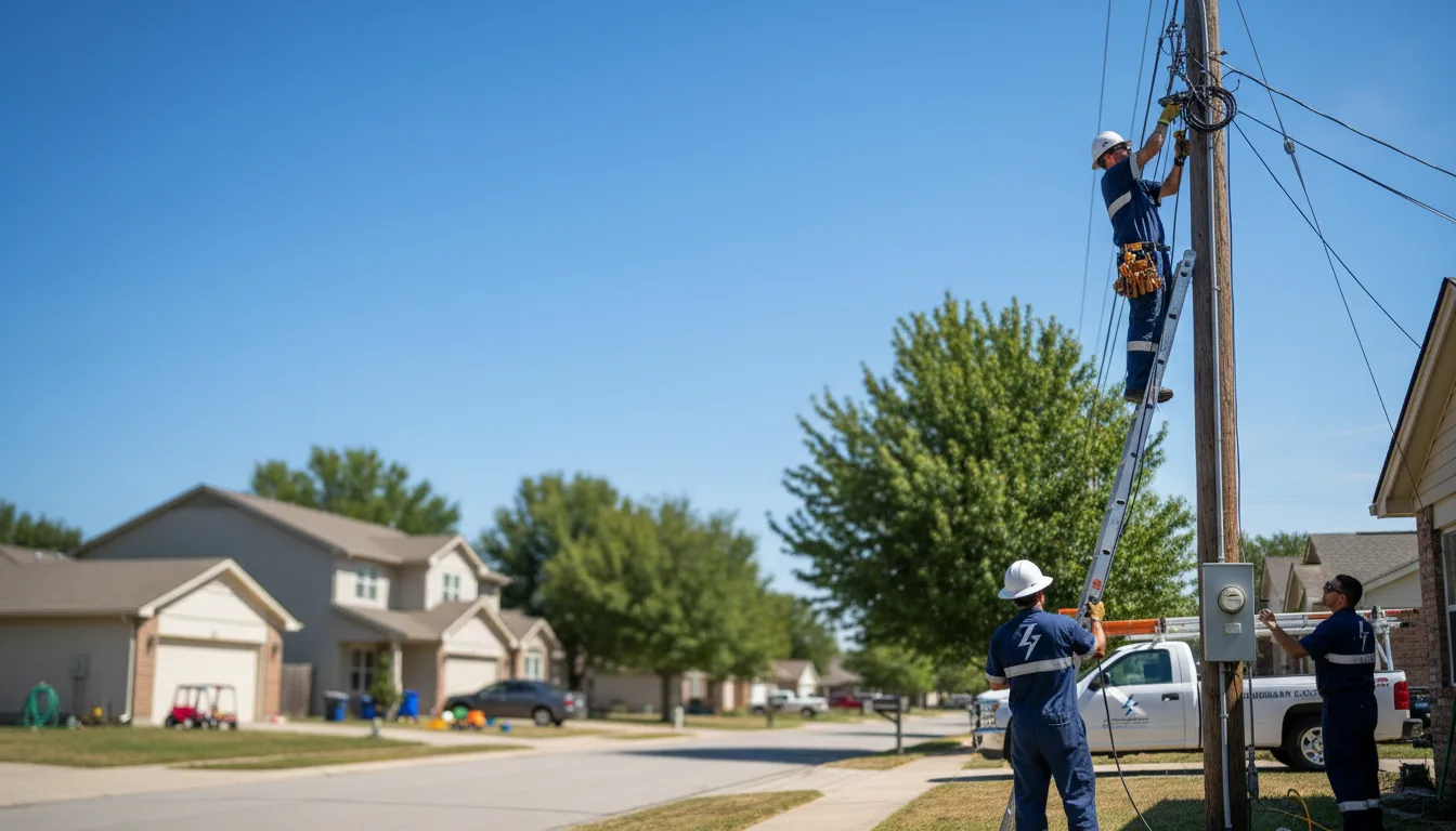 Residential electrician providing installation services in Athens, WI